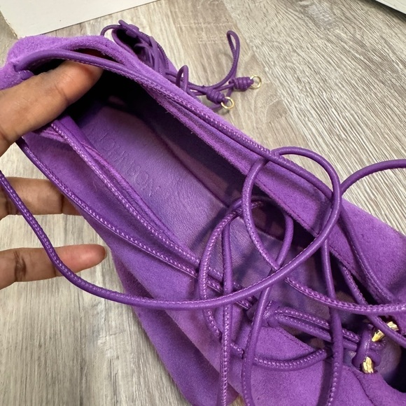 Ulla Johnson Purple Suede Flats - Picture 4 of 6